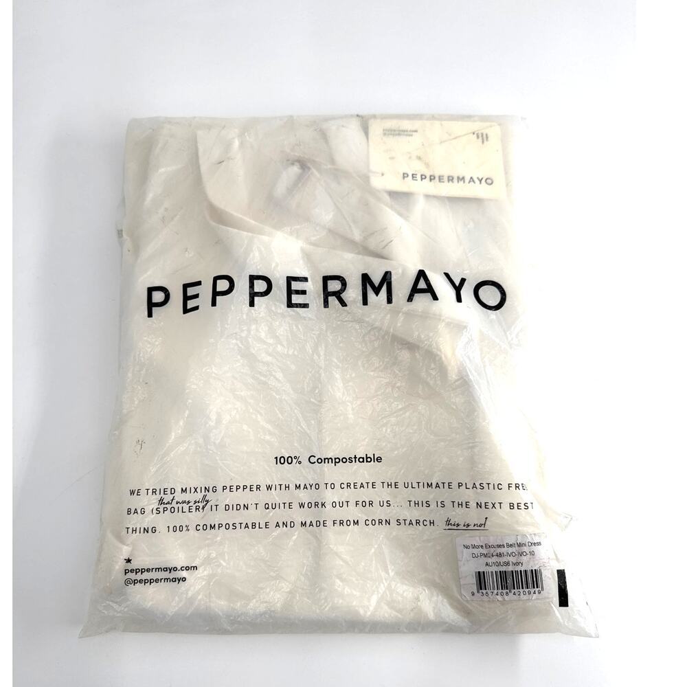 Peppermayo Exclusive - No More Excuses Belt Mini Dress Size 10 - Picture 3 of 11